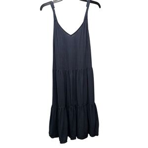 Black Tiered Ruffled Maxi Sundress